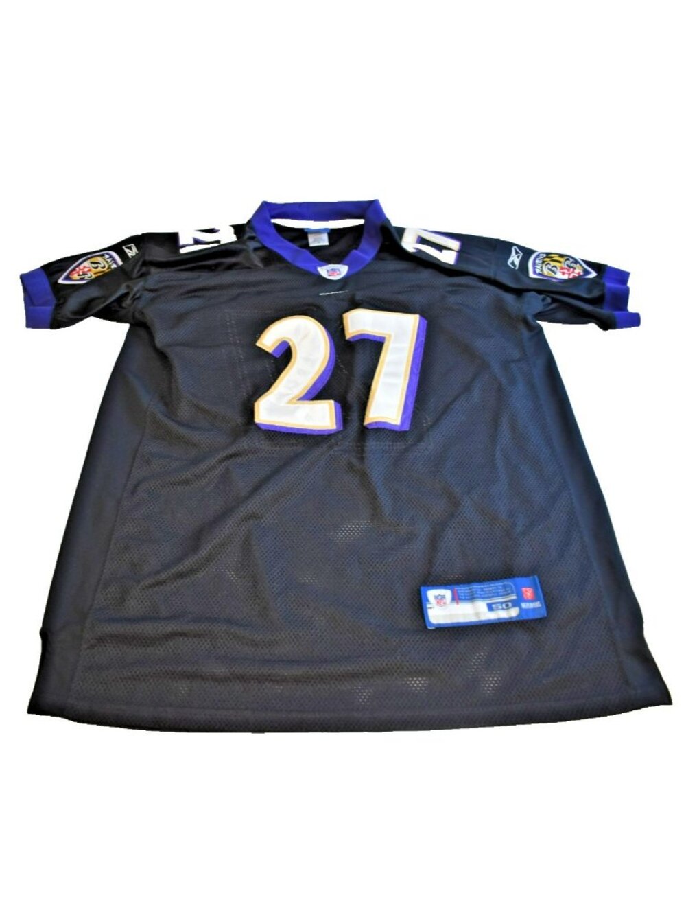 Reebok Baltimore Ravens On-Field Ray Rice Jersey #27 Mens Size XXL Black NFL